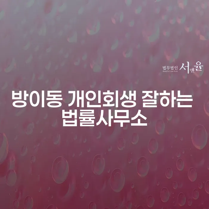 방이동 개인회생 잘하는 법률사무소