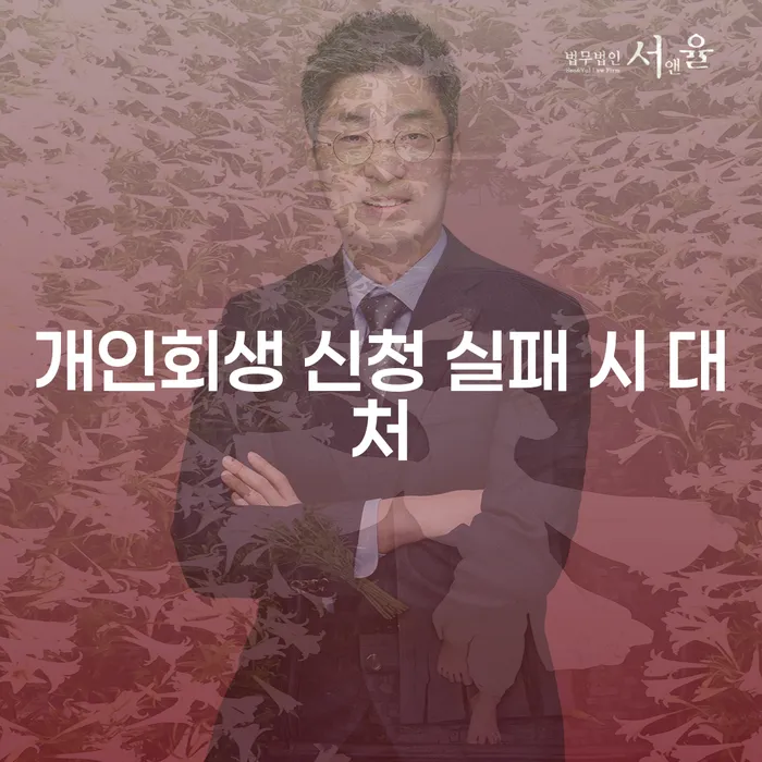 개인회생 신청 실패 시 어떻게 대처해야 할까요?