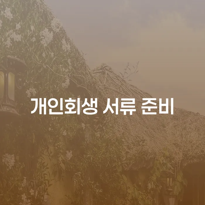 개인회생 서류 준비: 왜 그리고 어떻게 해야 할까요?