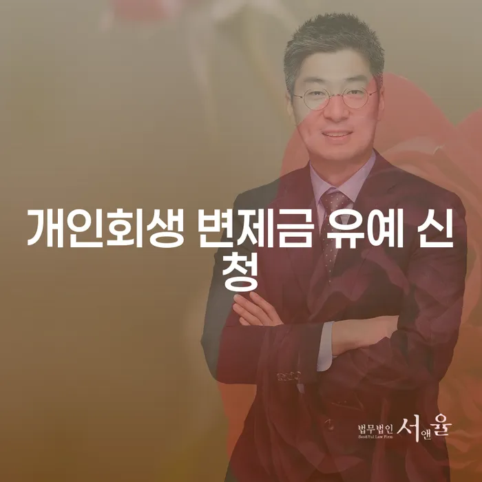 개인회생 변제금 유예 신청, 나도 가능할까?