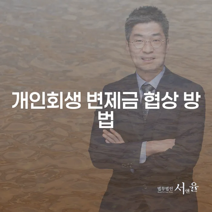 개인회생 변제금 협상 방법은 어떻게 해야 할까요?
