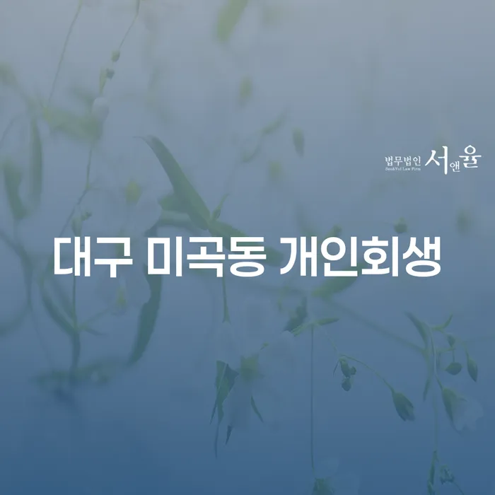 대구 미곡동 개인회생, 지금 신청하는 것이 좋을까요?