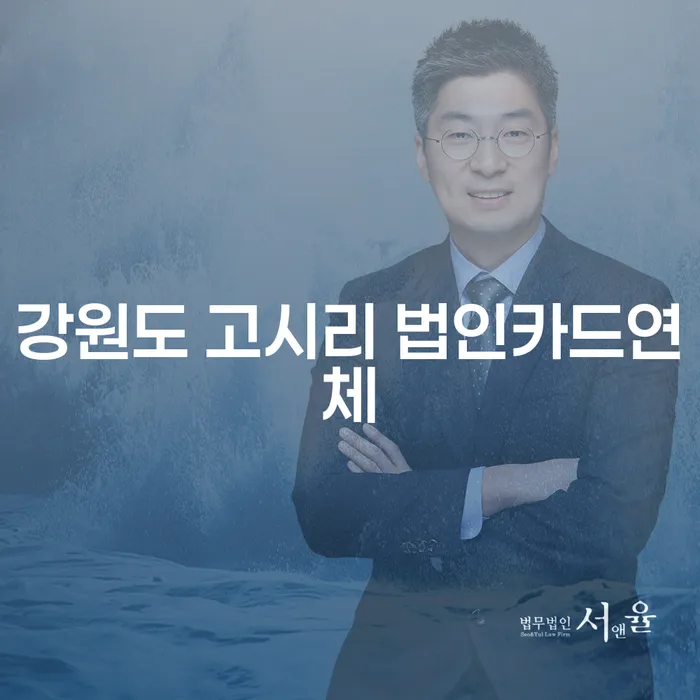 강원도 고시리에서 법인카드 연체 시 어떻게 대응해야 할까요?